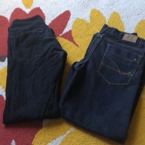 Lot of boys TH Jeans and black Levi’s corduroys